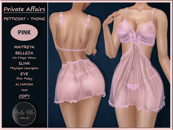 !!OUTLET!! PRIVATE AFFAIRS (PINK)