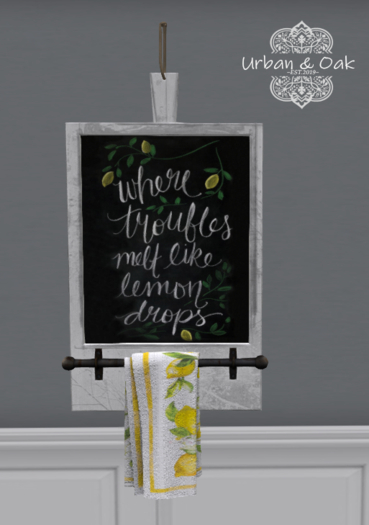 {U&O} Chalkboard White
