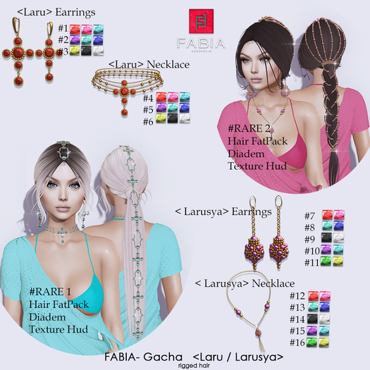 #7 -FABIA- Gacha   < Larusya> Earrings