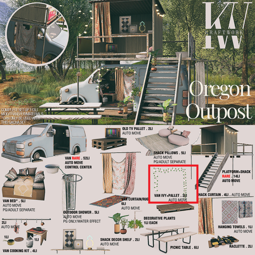 KraftWork Oregon Outpost . Old TV Pallet