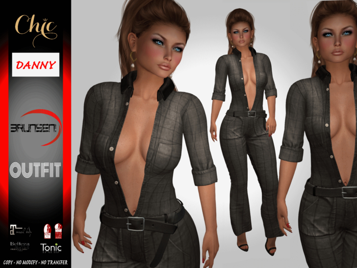 Brunsen Couture - Danny Chic Outfit Black Chess
