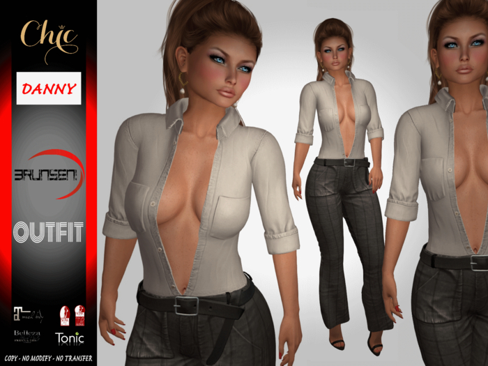 Brunsen Couture - Danny Chic Outfit White Black Chess