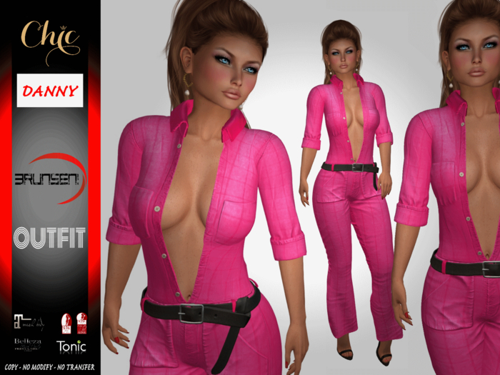 Brunsen Couture - Danny Chic Outfit Pink Chess