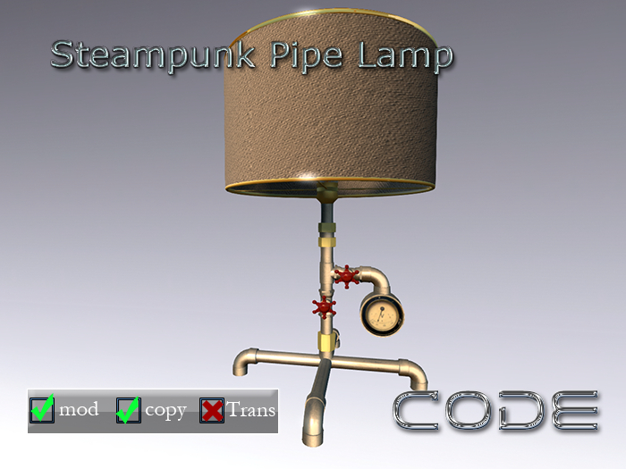 Steampunk Pipe Lamp