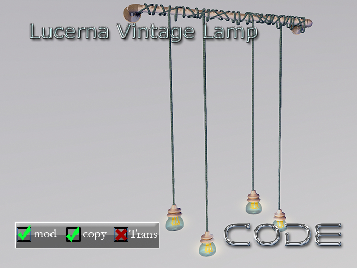 *CODE* Lucerna Vintage Lamp