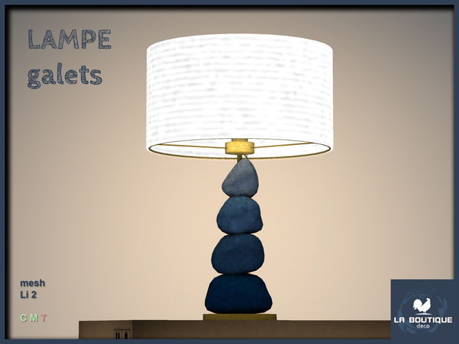 LA BOUTIQUE - lampe galets