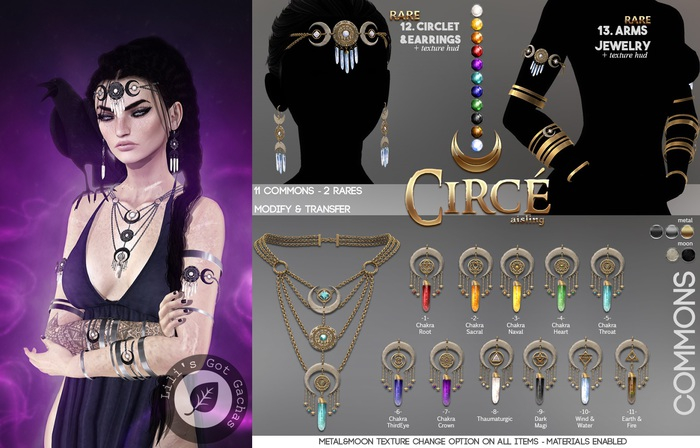 12/ .a. Circe - Ciclet&Earrings RARE