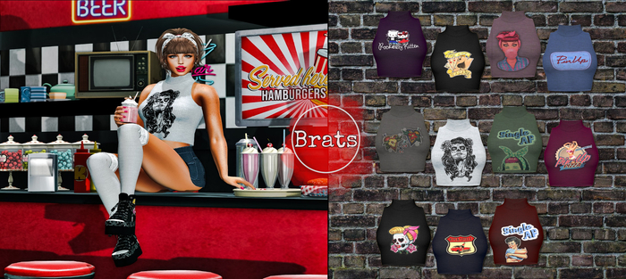 BRATS - Top - PinUp Rock  - FATPACK