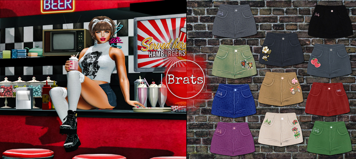 BRATS - Shorts - PinUp Rock - FATPACK