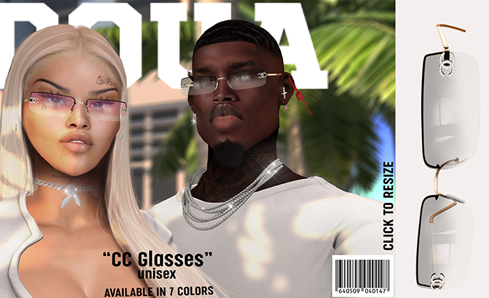 Doua.// CC Glasses Black