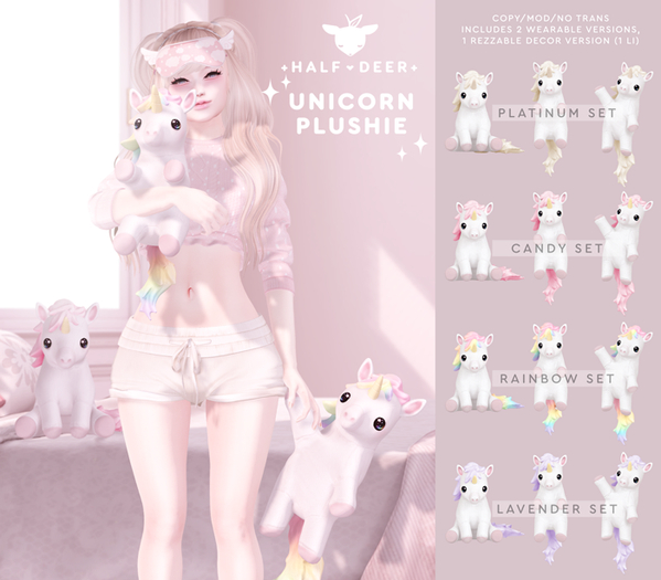 Unicorn Plushie / Plush [FATPACK]