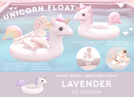 +Half-Deer+ Unicorn Float [Lavender - PG]