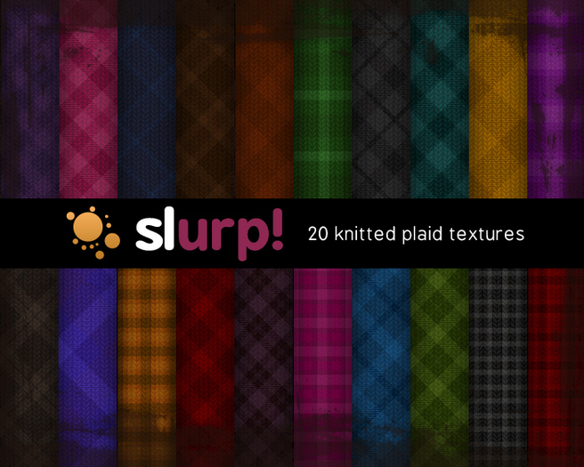 Slurp! - Knitted Plaid Textures