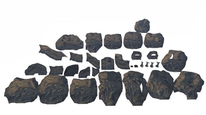 Cave Components Second Life Marketplace - TinThins - Modular Cave System