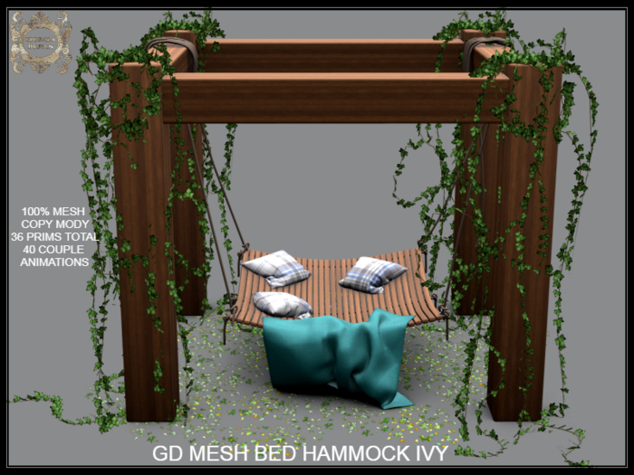GD MESH BED HAMMOCK IVY