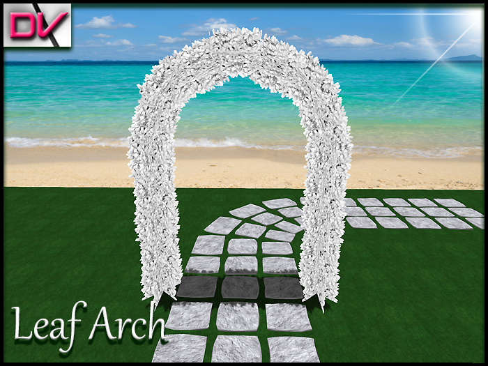 vendor leaf Arch buxus white