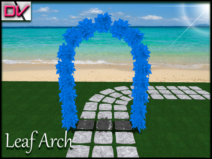 Leaf Arch / Floral Arch blue 2