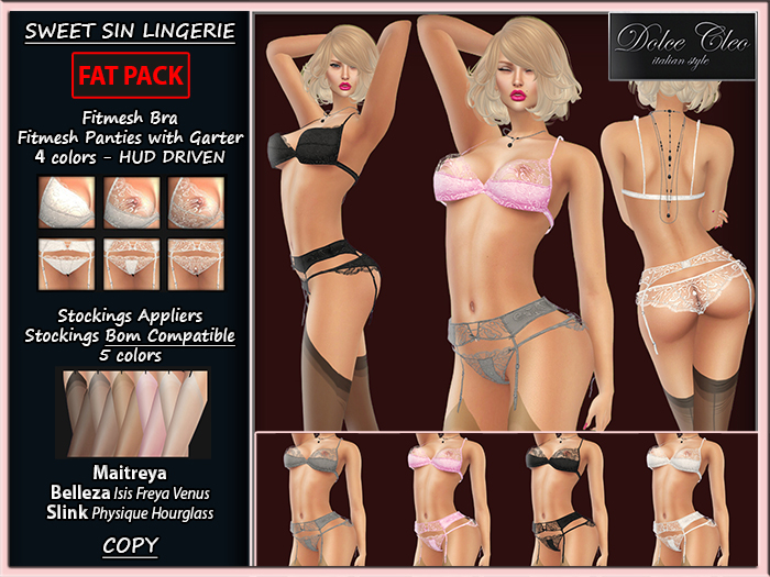 !!OUTLET!! SWEET SIN LINGERIE (FAT PACK) [DEMO]