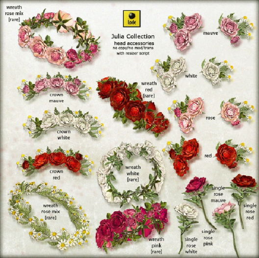 *LODE* Head Accessory - Julia Wreath [pink] RARE