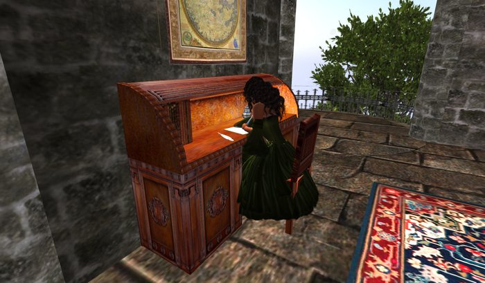 Queen of the Castle Rolltop Desk