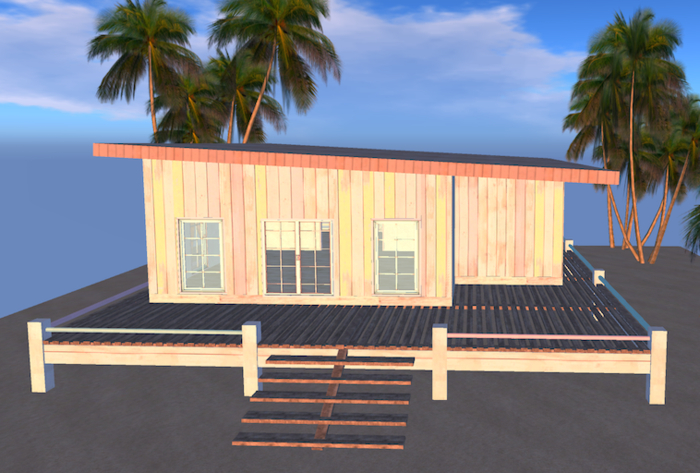 beach shack weathered (add and touch to unpack)