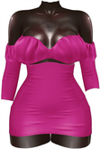 Kaithleen's Bonita Dress - Lipstick