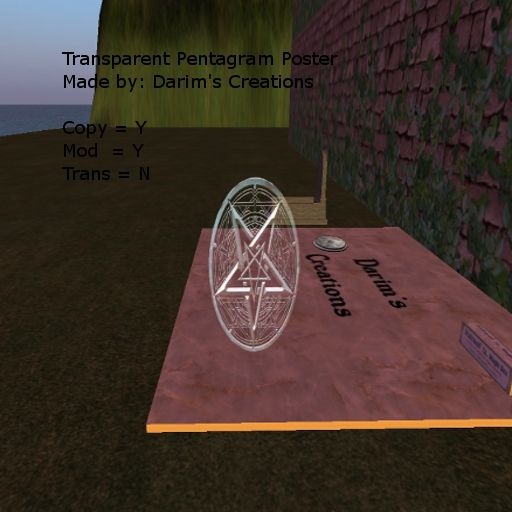 Pentagram Transparent Boxed