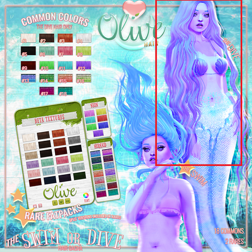 .Olive. the Swim or Dive Hair Gacha - # 6 [Box]