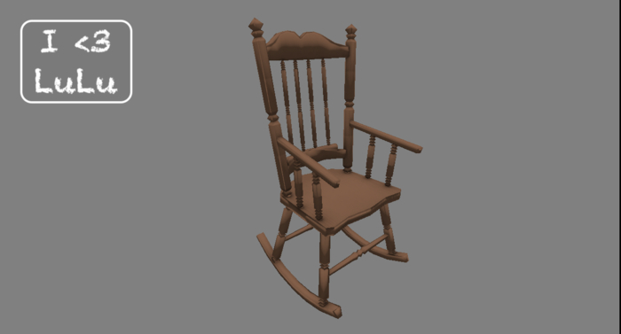Full Perm  Rocking chair
