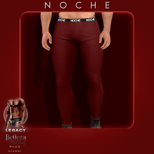 NOCHE. Mev Meggings Red