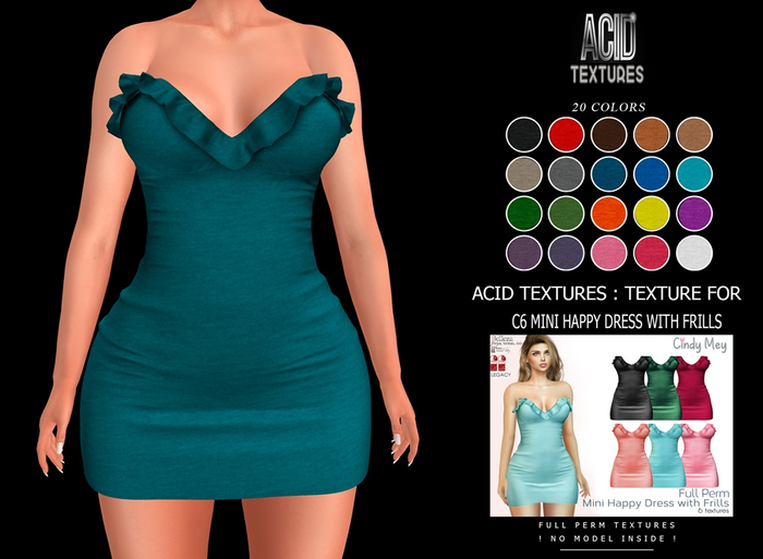 ACID TEXTURES - Texture for C6 Mini Happy Dress with frills
