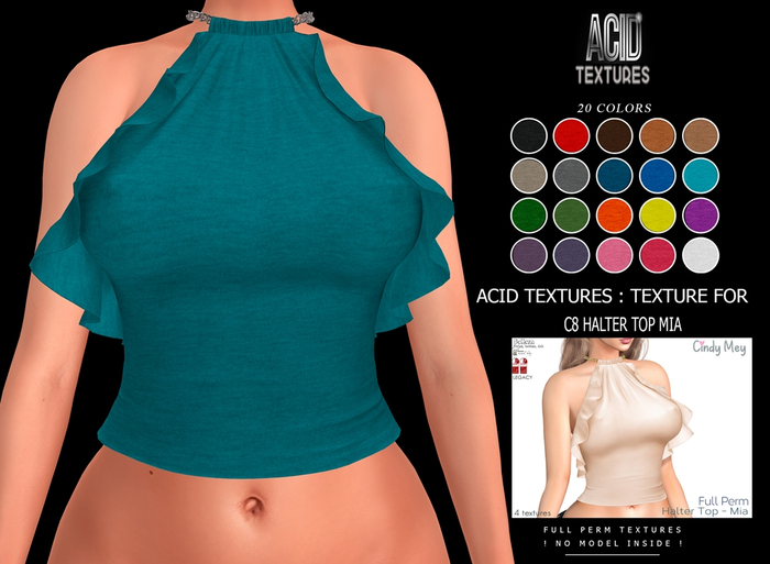ACID TEXTURES - Texture for C8 Halter Top Mia