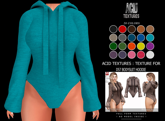 ACID TEXTURES - Texture for D57 Bodysuit Hoodie