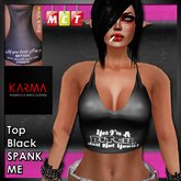Karma - Top Cross Black Yes I am a B***H