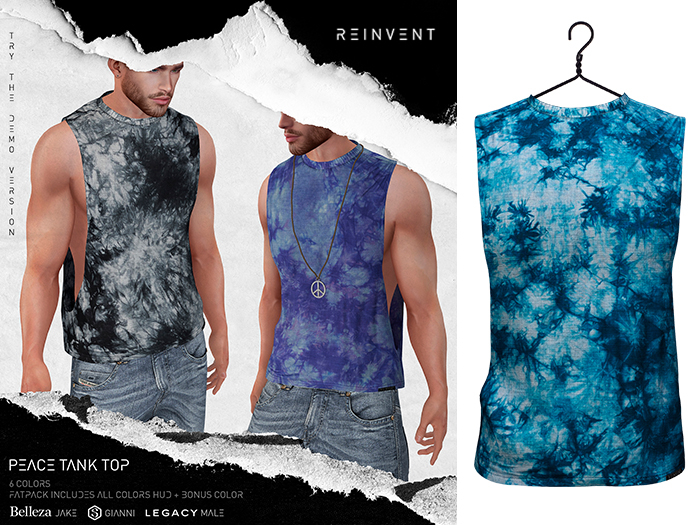 REINVENT I Peace tank top I Iceshard
