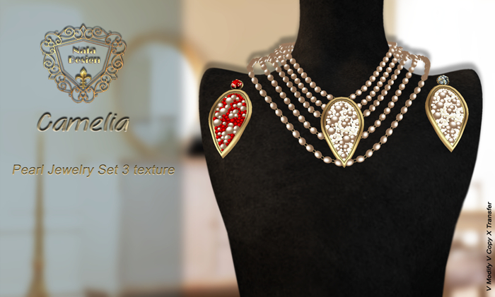 Nala Design - Camelia Pearl  Jewelry Set