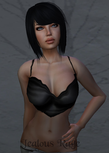 Jealous Rage Damaged Silk Black