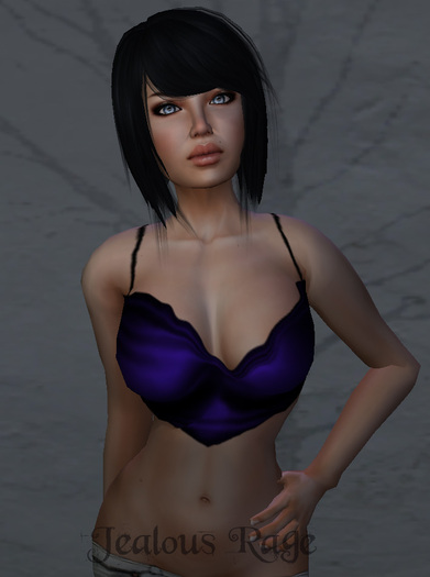 Jealous Rage Damaged Silk Blue