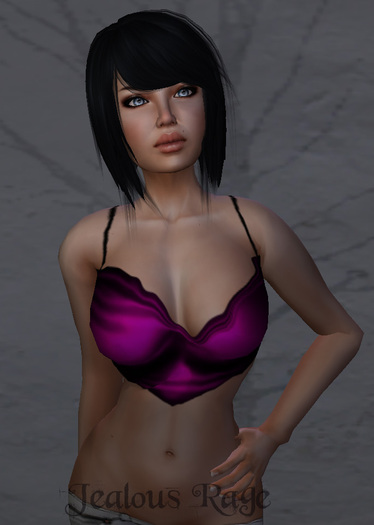 Jealous Rage Damaged Silk Purple