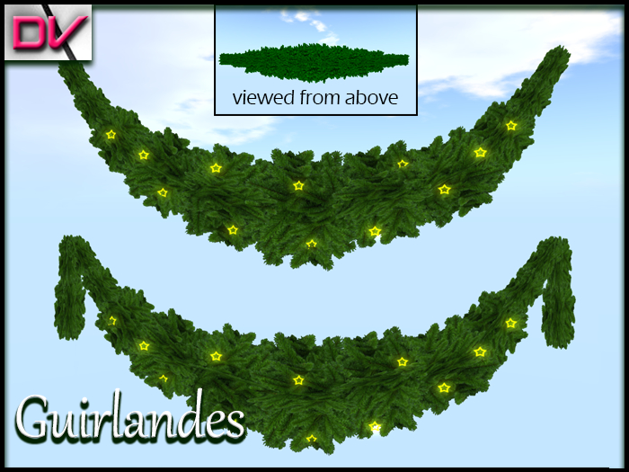vendor Guirlande pine stars yellow