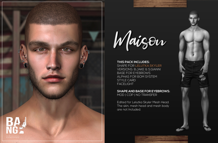 #BANG . Shape for Lelutka Skyler . Maison *Wear*