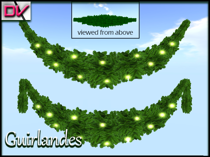 Guirlande pine lights yellow