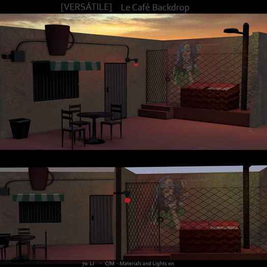 [Versatile] Le cafe Backdrop