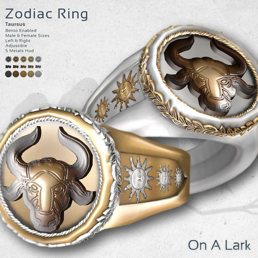 *OAL* Zodiac Ring ~ Taursus (add me)
