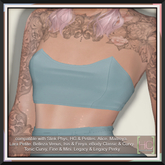 [HC] Milla Eggshell Bustier Top for Slink (inc. Petite), Belleza, Maitreya, eBody, Signature, Legacy & Tonic