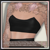 [HC] Milla Black Bustier Top for Slink (inc. Petite), Belleza, Maitreya, eBody, Signature, Legacy & Tonic