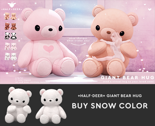 Giant Teddy Bear [Snow]