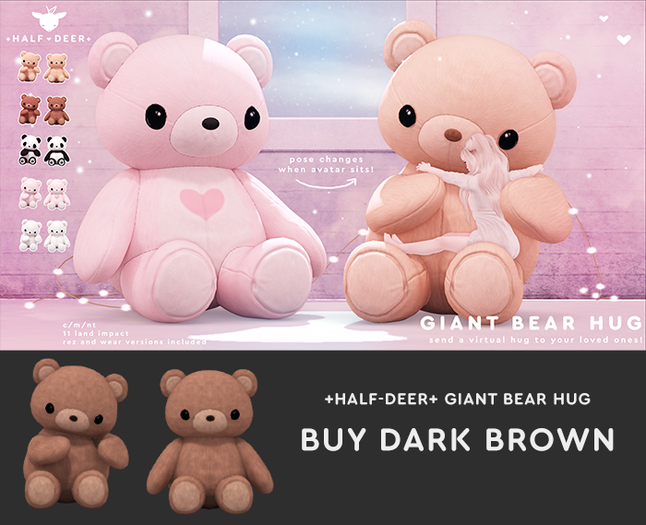 +Half-Deer+ Giant Bear Hug [Dark Brown]