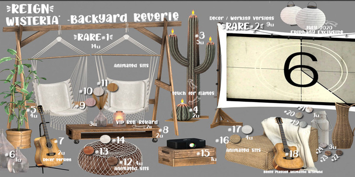 WISTERIA*- BACKYARD REVERIE MOVIE SCREEN- #2 RARE