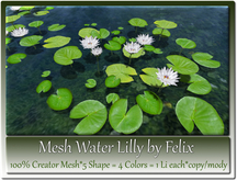 Mesh Water Lilly by Felix 5 Shape=4 Colors=1 Li each copy-mody